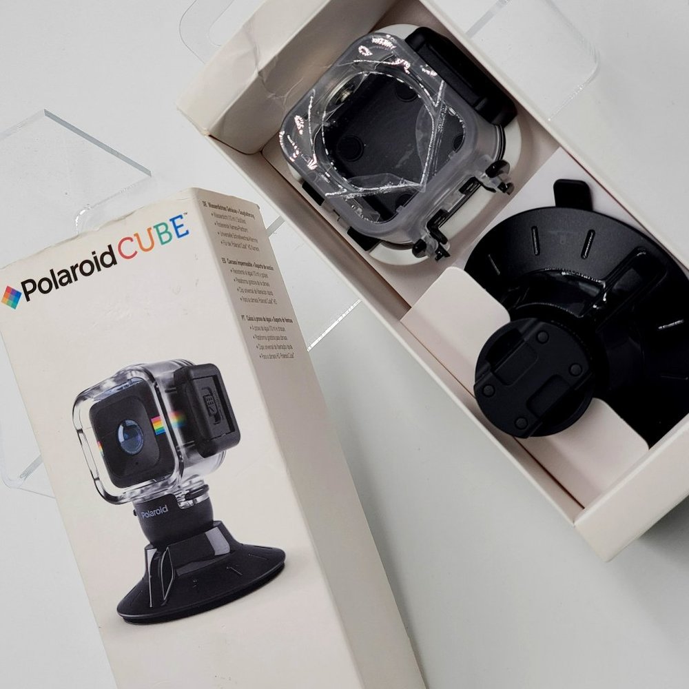Polaroid CUBE Waterproof Case & Suction Mount - NIB
